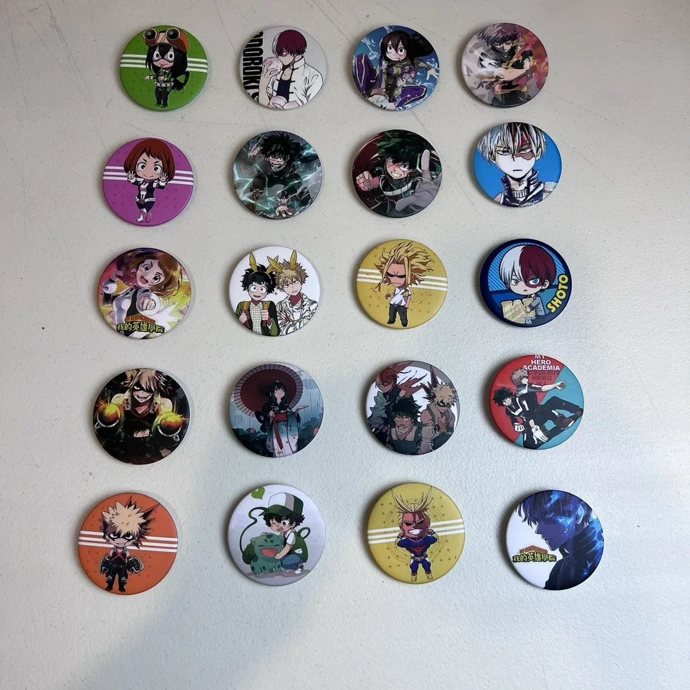 My Hero Academia‎ Japanese Anime Pin Badge Lot Of 20 Animation 2.25